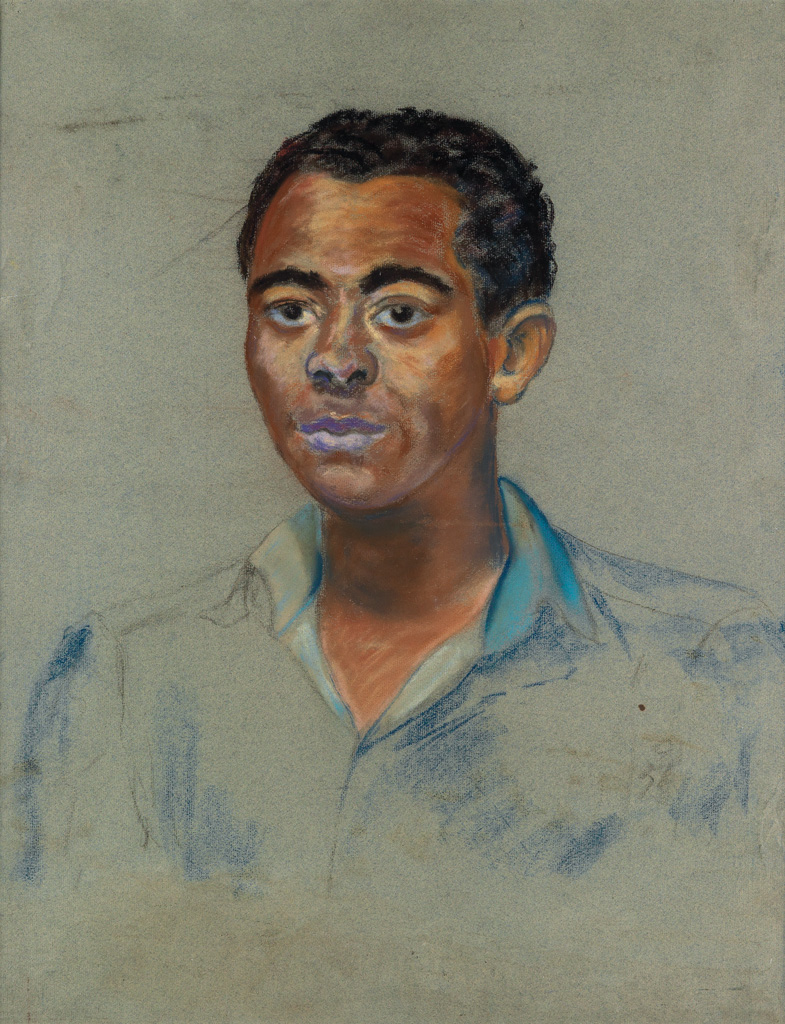 BEAUFORD DELANEY (1901 - 1979) Untitled (Portrait of A Young Man).